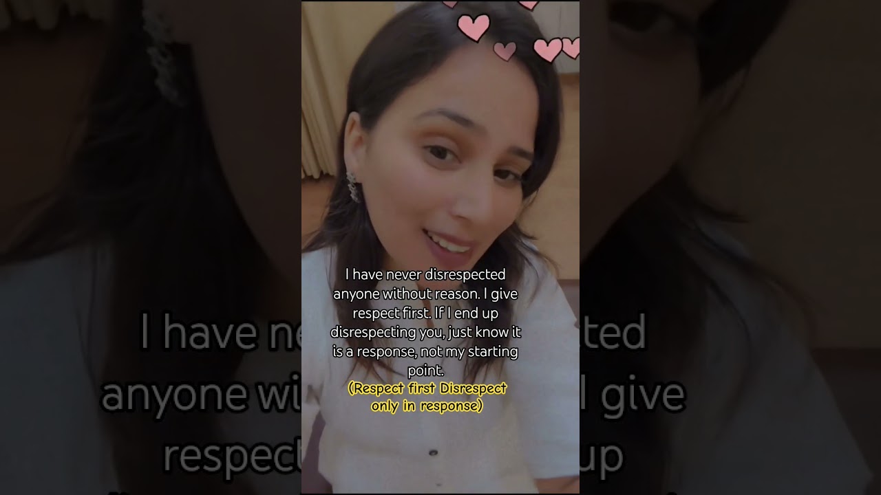 Respect first Disrespect only in response🙏🏻🫶🏻😊 