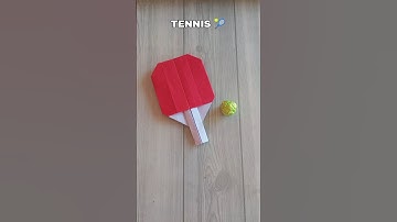 TENNIS BAT ORIGAMI| TUTORIAL| HOW TO MAKE PAPER TENNIS BAT| SPORTS| CRAFT