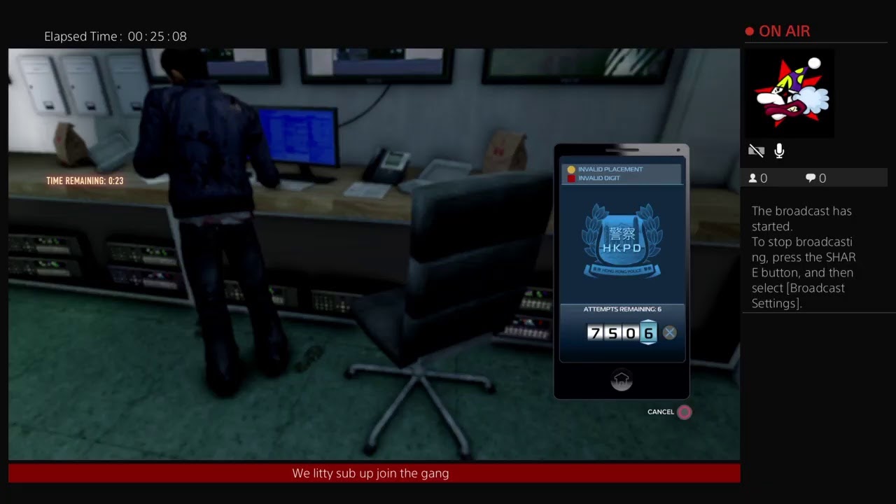 Sleeping Dogs livesteam story mode