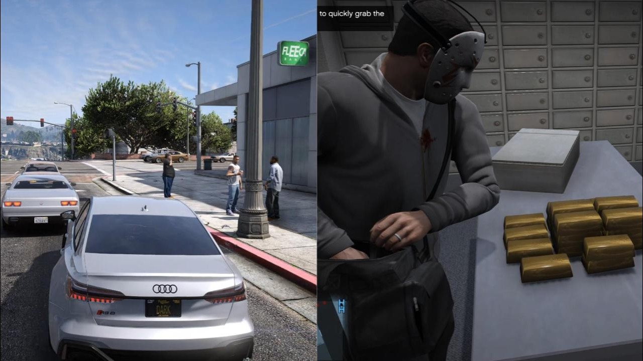 Fleeca Bank Heist With Michael / GTA 5 - YouTube