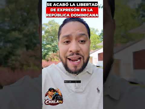Se acabó la libertad de expresión en RD, este es el cambio que te prometió Luis!