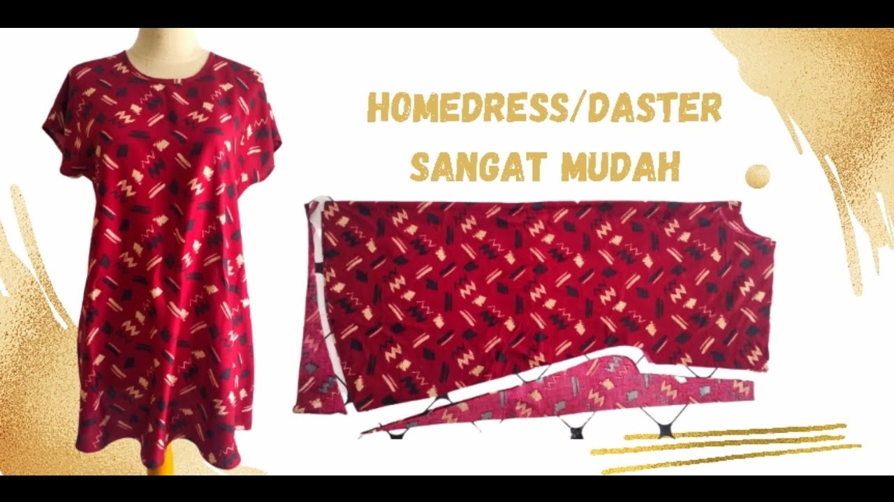 cara menjahit daster  | daster kelelawar #dastersimple