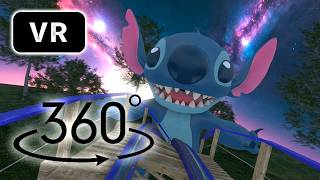Stitch The Ultimate 360° VR Roller Coaster POV: You Can’t Escape This Ride 😳 #Stitch #360