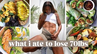 I LOST 70 POUNDS WITH THESE EXACT MEALS! (What I Eat In A Day)