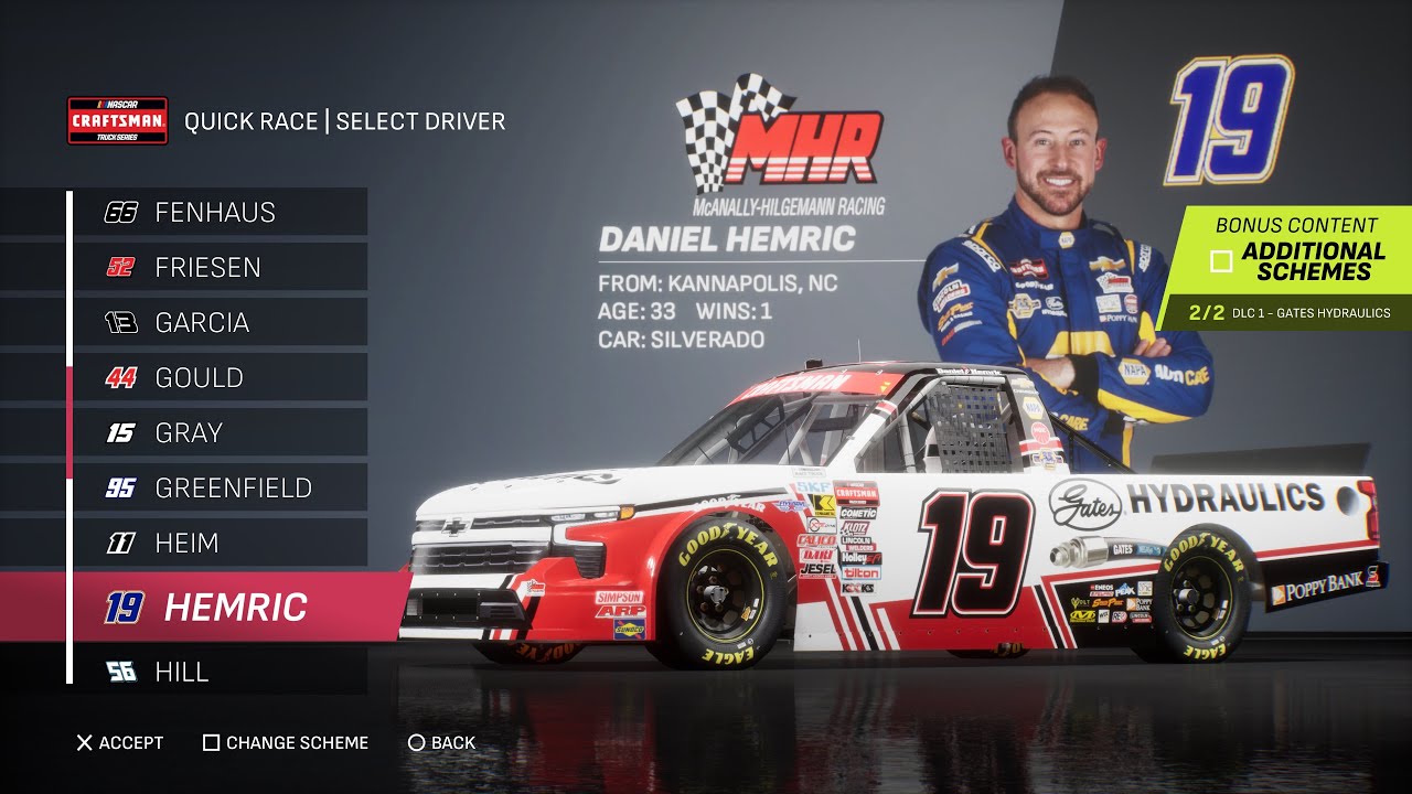 NASCAR 25 - Daniel Hemric at Darlington (Gates Hydraulics)