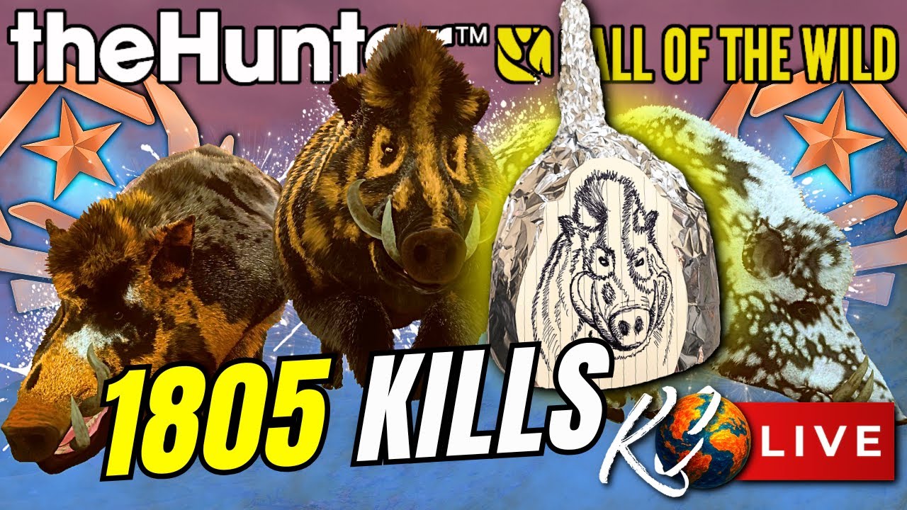 🔴*THIS ENDS NOW!!* 1805 Kills Great One Wild Boar Grind - Call of the Wild