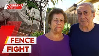 Pensioners' ten-year battle with neighbour over broken fence | A Current Affair