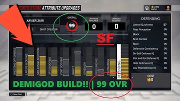 NBA 2K17 - DEMIGOD SMALL FORWARD BUILD!! TOO OVERPOWERED!!