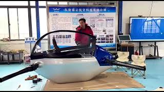 Our single-seat eVTOL drone may soon have a transparent cockpit canopy.