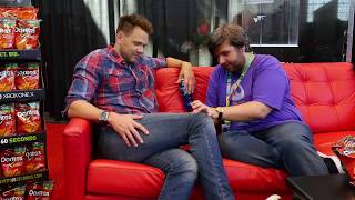 I Draw On Joel Mchale With Dorito Dust As We Talk X-Files And The Community Movie?