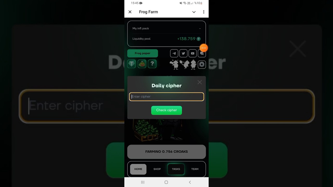 Frog Farm | 9 October | Daily Cipher