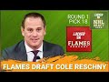 BREAKING:  Calgary Flames Select Cole Reschny 18th Overall, Playoff STUD Headed to Alberta?