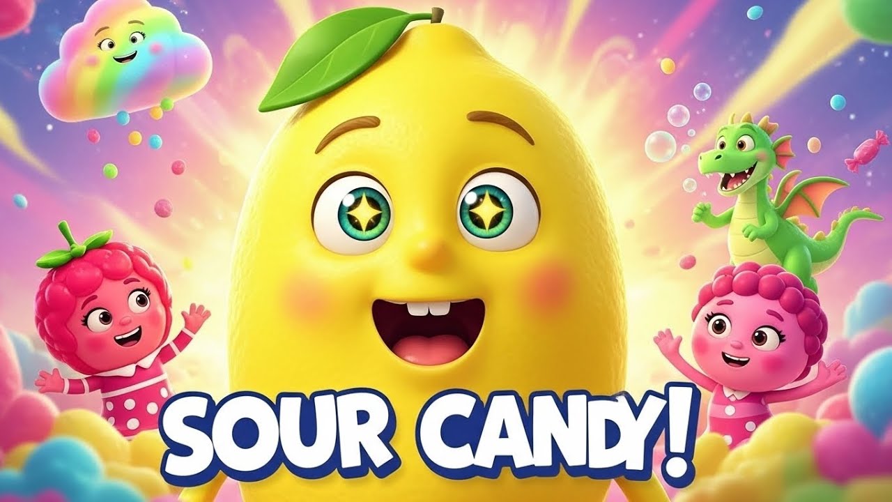Sour Candy Song for Kids 🍋 Fun Dance in Candy Land