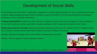 Developing Inclusive Learning Environment For Visual Impaired