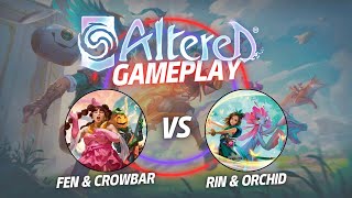 Altered TCG - Gameplay - Edison (Fen & Crowbar) vs Shu (Rin & Orchid)