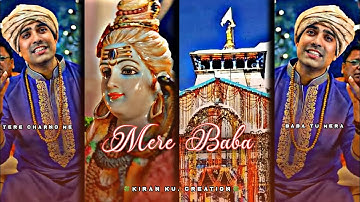 Mere Baba Jubin Nautiyal Song full Screen Status| Mere Baba Song Status| Maha Shivaratri Status 2022