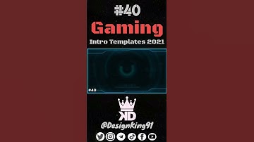 Gaming Intro Template 40 For YouTube Gaming Channel 2022