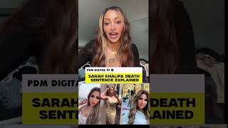 Egyptian TV Star Sarah Khalifa Sentenced to Death in Major Drug Case 😱 #america #sarahkhalifa