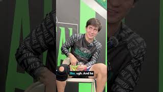 An incredible glimpse of how an MMA fighter is strategizing mid fight. Full interview on the account