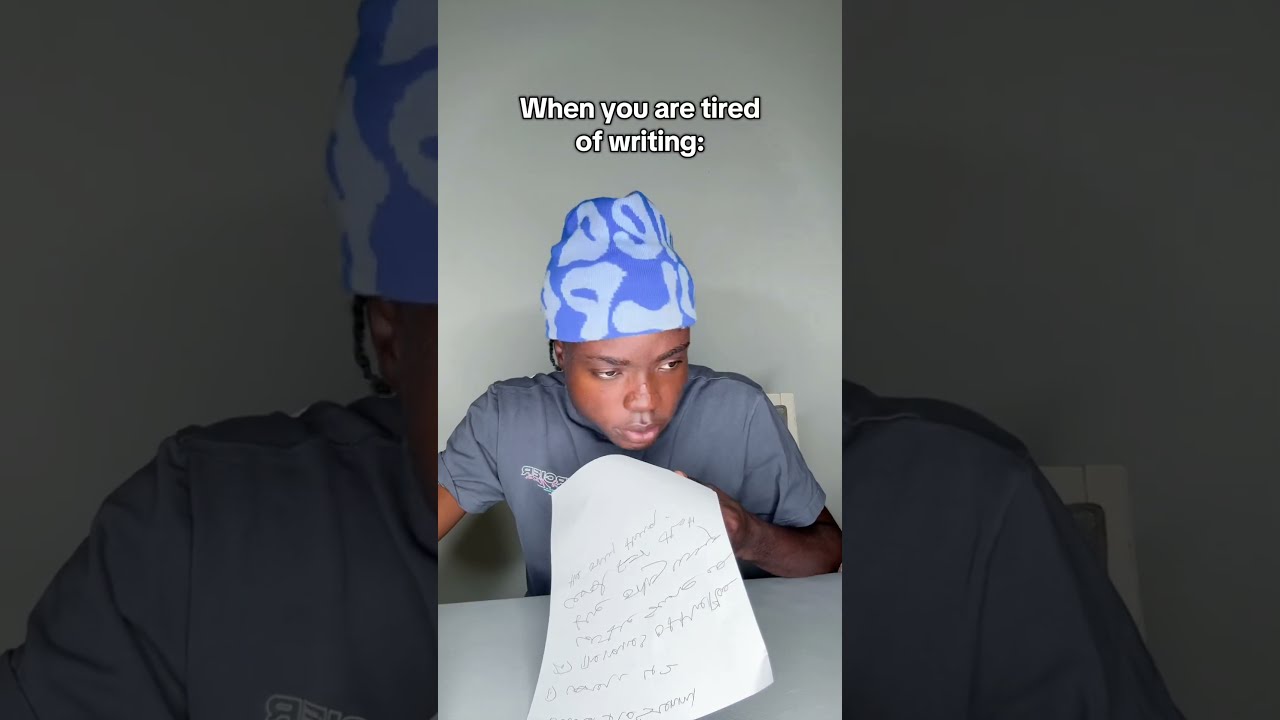 When You Are Tired Of Writing 