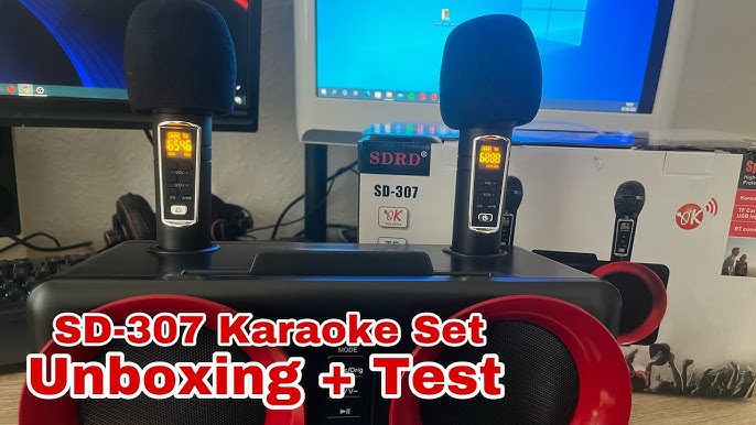 SDRD AL-307 Karaoke Family KTV Red Color Bluetooth Connected TF Card Slot  USB