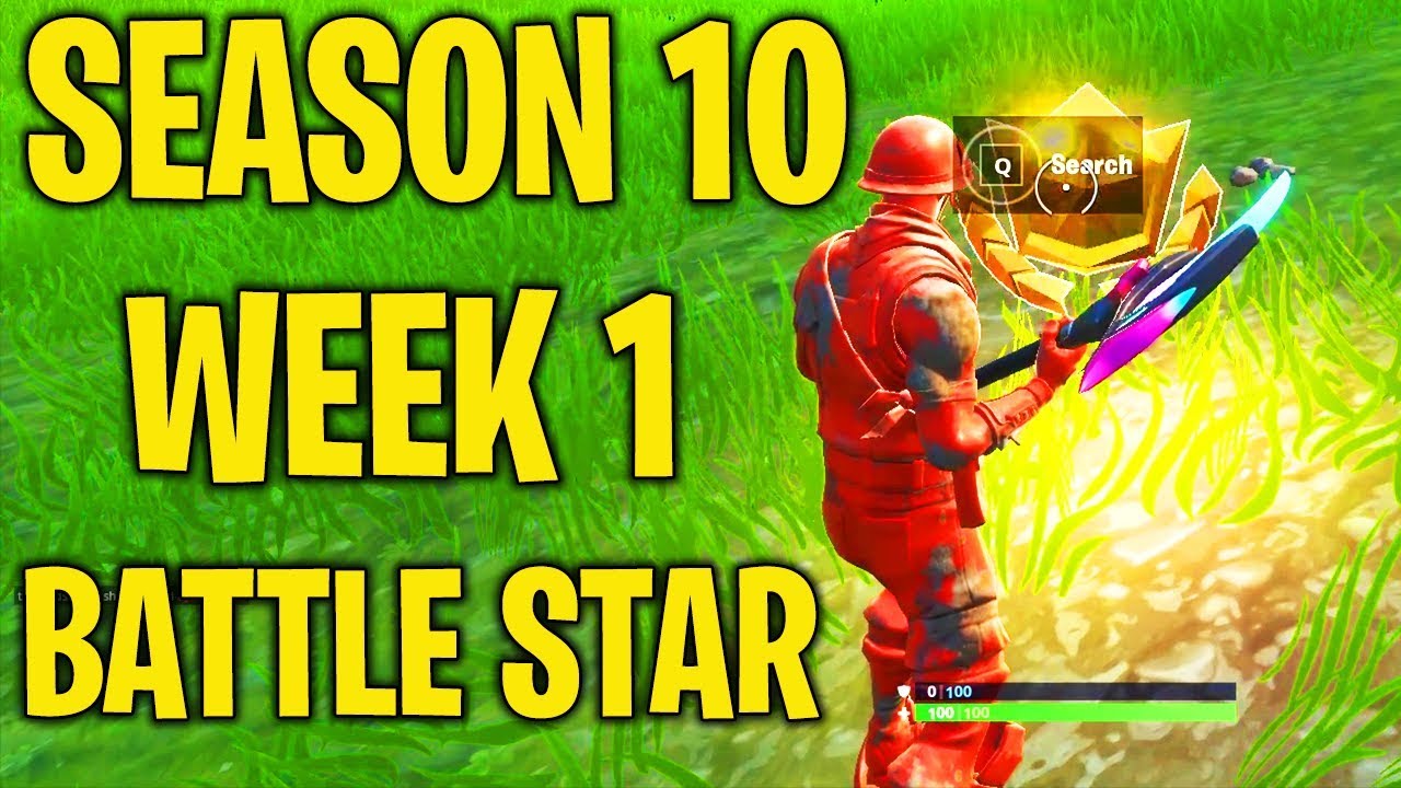 Secret Season 10 Week 1 Battle Star Location Guide ( BRUTE Squad Challenges) -Fortnite Battle Royale
