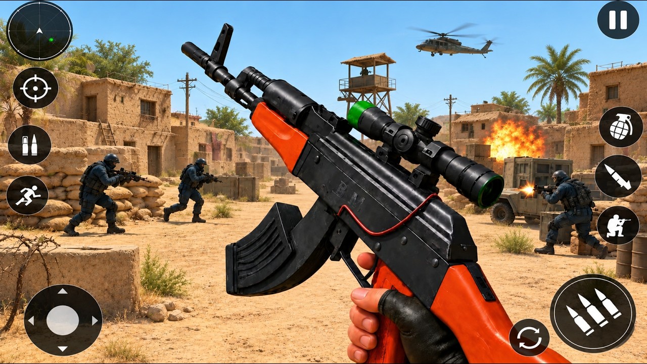 Commandis Gameplay Real Commando Secret Mission - Banduk Wala Game - Android Gameplay ...