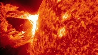 Giant fireball erupts from sun
