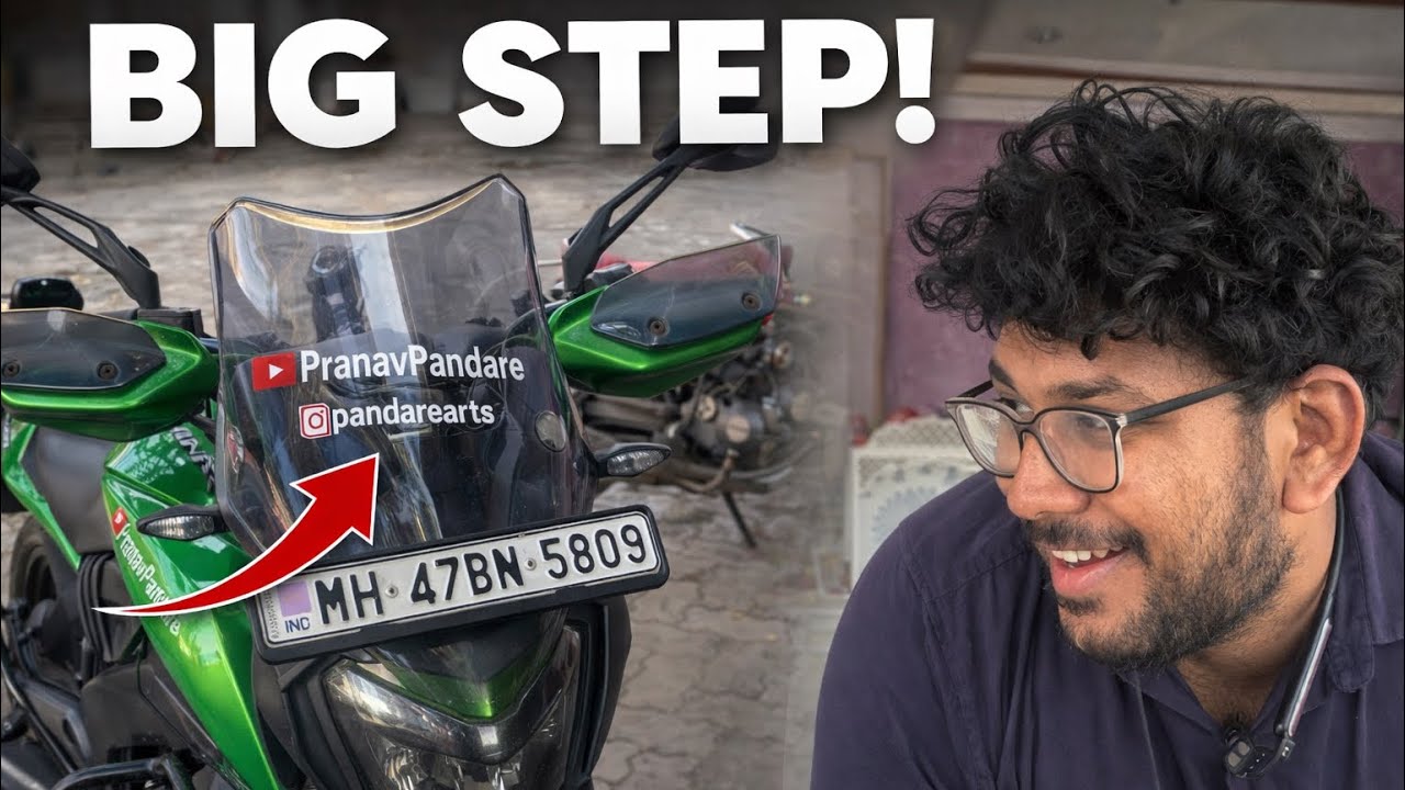 Branding My Bike With My Channel Name 🔥|Taking Youtube Seriously | 83/365