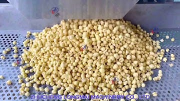 Demonstration video of automatic industrial popcorn production line | caramel popcorn making machine