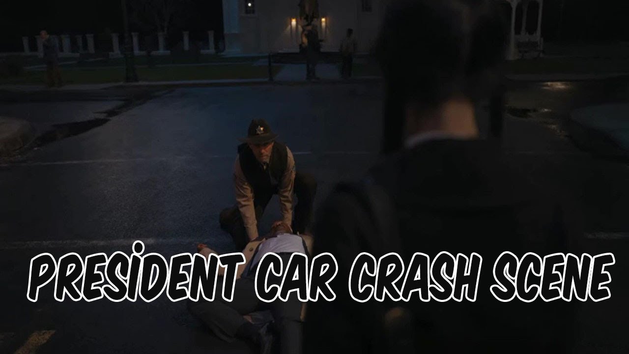 Wednesday  president car crash scene