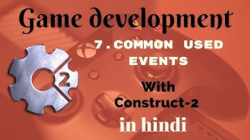 #7 - explaned event sheet and some common and mostly used events(construct 2 in hindi)