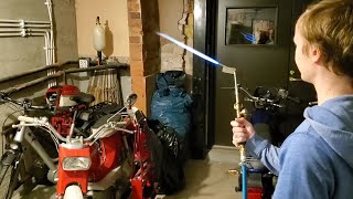 Oxy propane torch with an oxygen concentrator