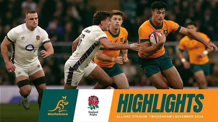 Wallabies v England Highlights | November Internationals | 2024