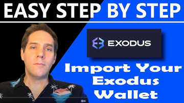 How To Import Your Exodus Wallet To Your New Device
