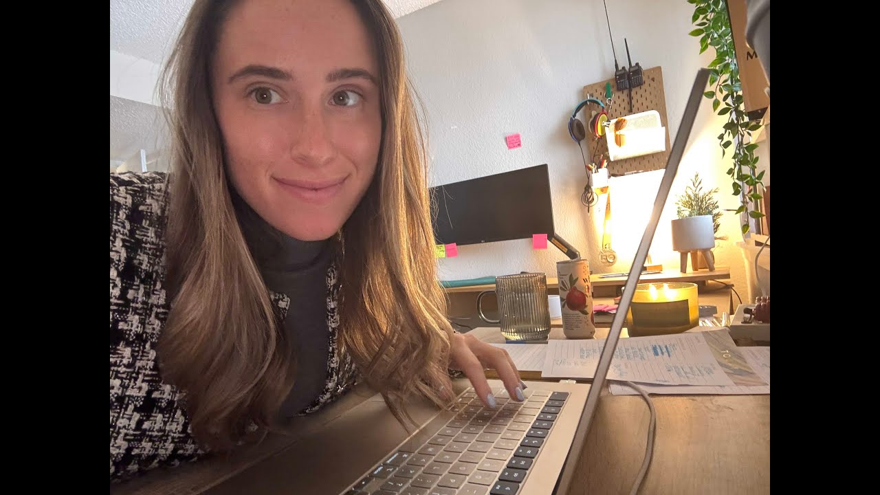 ASMR Cozy Work Session 🕯️ - YouTube