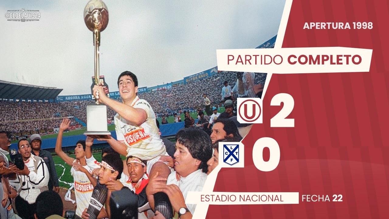 Universitario CAMPEÓN del Apertura | U 2-0 Lawn Tennis | Partido y celebración completa | 1998 ⚽🎞