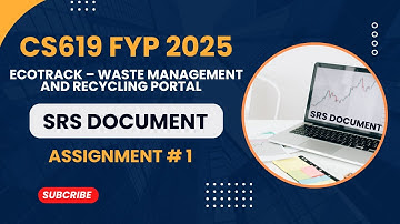 CS619 FYP 2025 | EcoTrack – Waste Management and Recycling Portal | SRS Document | Fall 2025