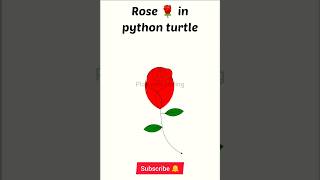 make rose 🌹 in python turtle tutorial #codingstatus #pythonturtlegraphics #pythonturtle