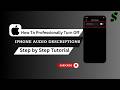 How To Turn Off Audio Descriptions On iPhone In Seconds