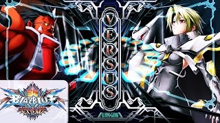 BlazBlue Chronophantasma Extend: Ittarra Oda (Iron Tager) Vs  Grimey Bear (Lambda 11) Rematch 60fps
