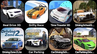 Real Drive 3D, Drifty Race, Time Traveler 3D, Driving School Simulator, Driving Zone 2, Car Parking screenshot 2
