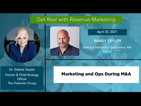 The Reality of Marketing Operations during M&A with Randy Taylor