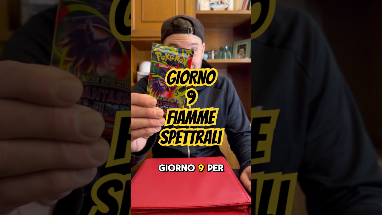 Giorno 9 per finire il masterset e trovare la carta pokemon dorata 