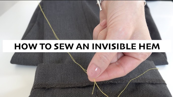 How to Hem Pants by Hand - Step by Step 