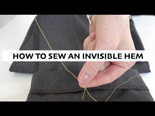 HOW TO FIX DRESS PANTS HEM, Blind Stitch