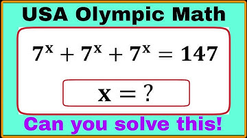 USA| A Super Interesting Algebra Olympic Math Problem| Can you solve this? #mathchallenge 