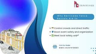 Smart Crowd Control Barricade Fence Rental in Victoria | Countrywide Rental