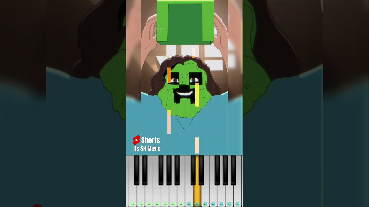 Mangos Steve (Minecraft Movie ) @Fash - Piano Tutorial