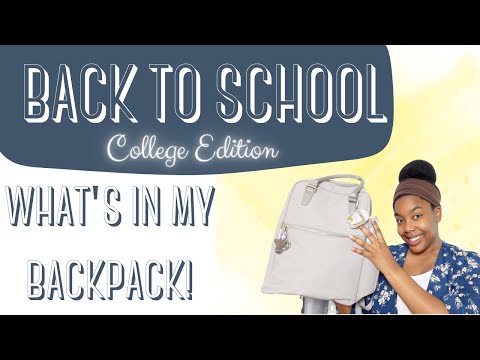 WHAT’S IN MY BACKPACK